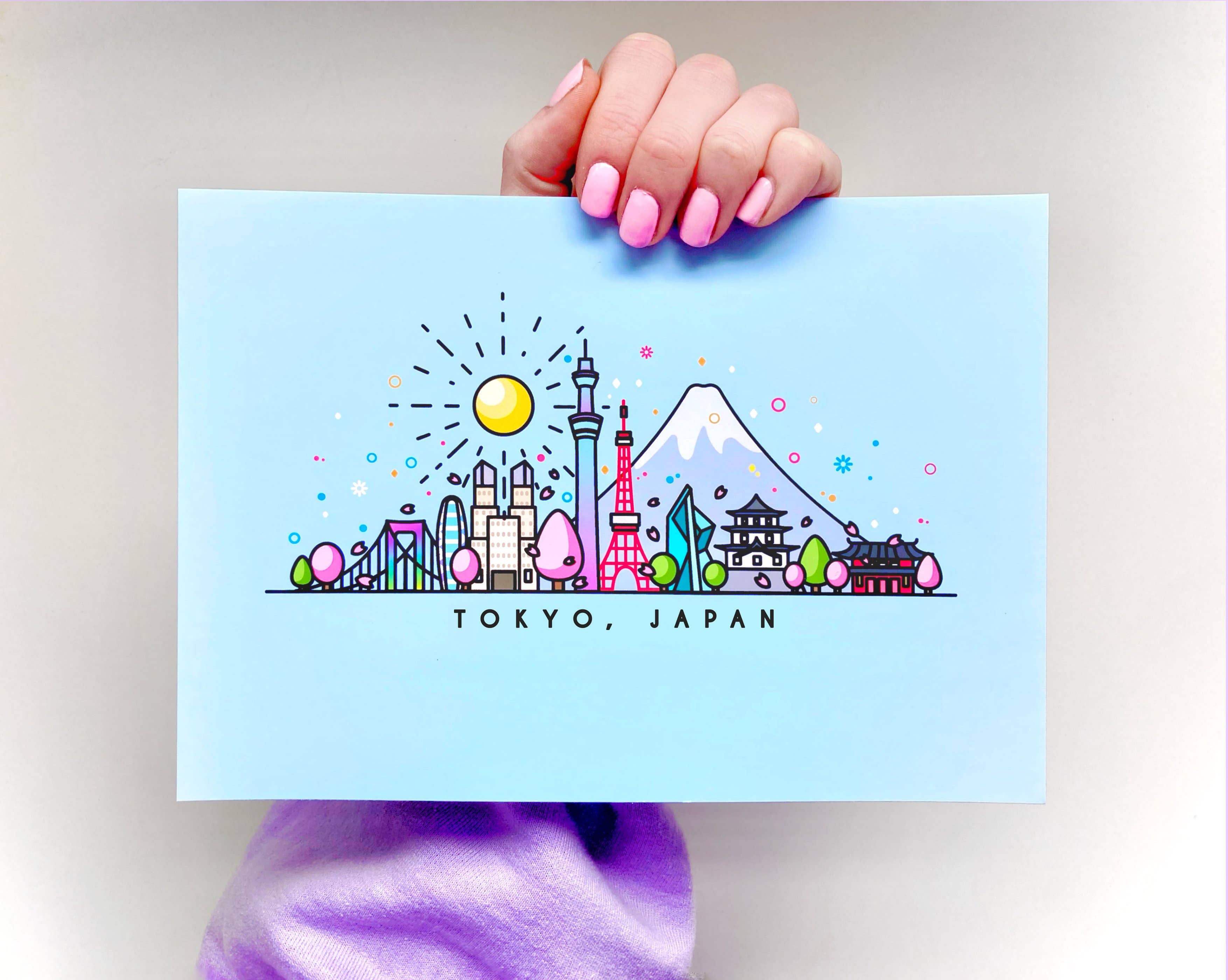 CoconuTacha - Wholesale Art Print - Tokyo Japan Skyline Art Print3