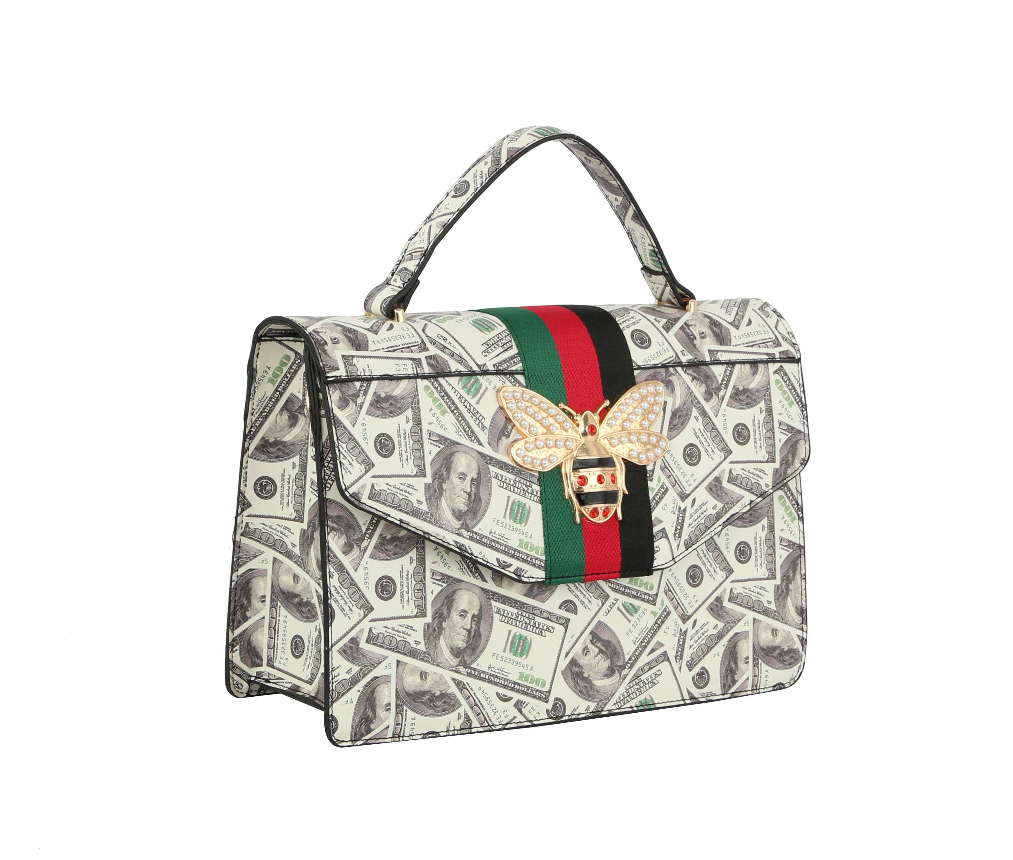 Handbag Factory Corp – Großhandel Satchel – Damen – Fashion Bee Satchel mit passendem Geldbeutel2