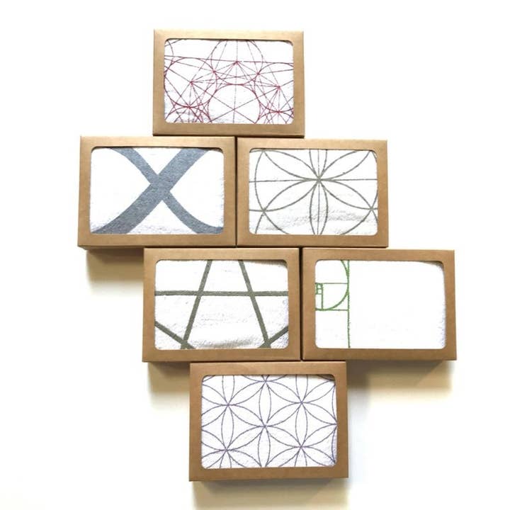 Crystal Grids - Wholesale Crystal Grid - Assortment Sacred Geometry Crystal Grid Cloth Designs6