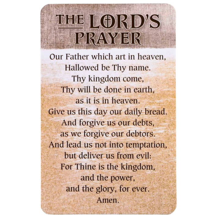 Pocketcard The Lords Prayer KJV for wholesale by Cottage Garden