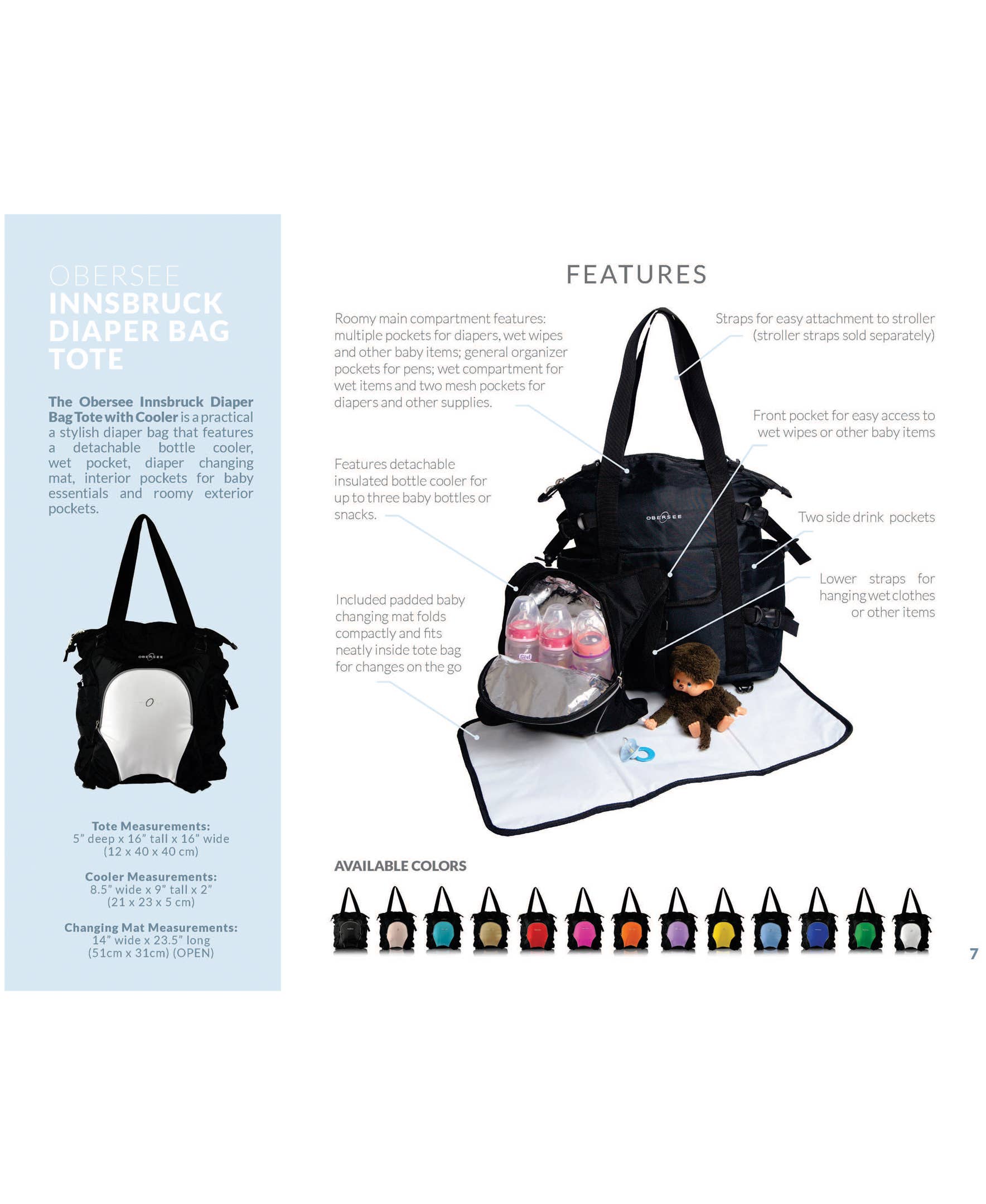 Obersee - Wholesale Diaper Bag - Baby - Innsbruck Diaper Bag4