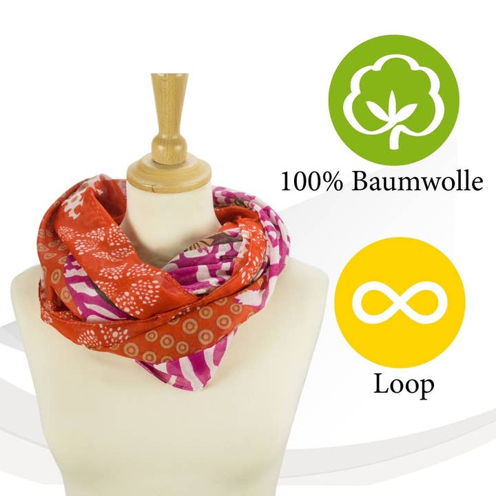 Sunsa – wholesale Halsduk - Dam – Sunsa Loop Halsdukar, Dam Loop Tyg Halsduk, Rund Halsduk6