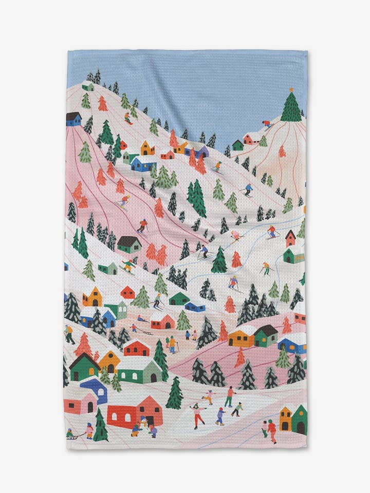 Winter Holiday Tea Towel for wholesale by Geometry