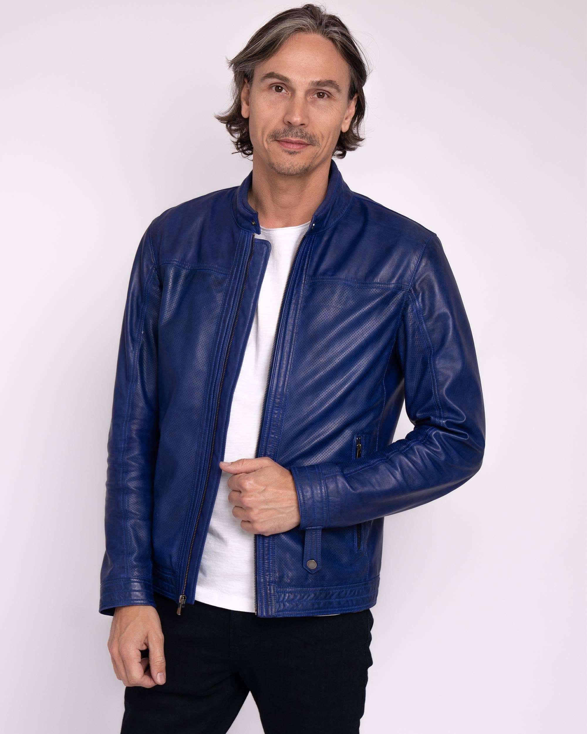 Amsterdam Heritage Men's - Wholesale Leather Jacket - Men's - Miller | Men's Rugged Urban Leather Jacket1