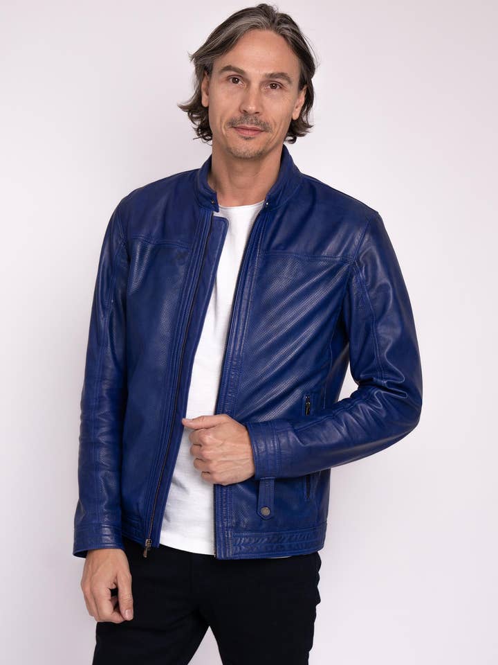 Amsterdam Heritage Men's - Wholesale Leather Jacket - Men's - Miller | Men's Rugged Urban Leather Jacket1