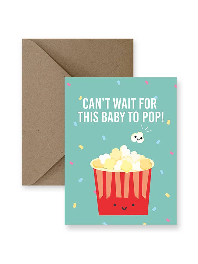 Baby Popcorn Baby Card for wholesale by IMPAPER