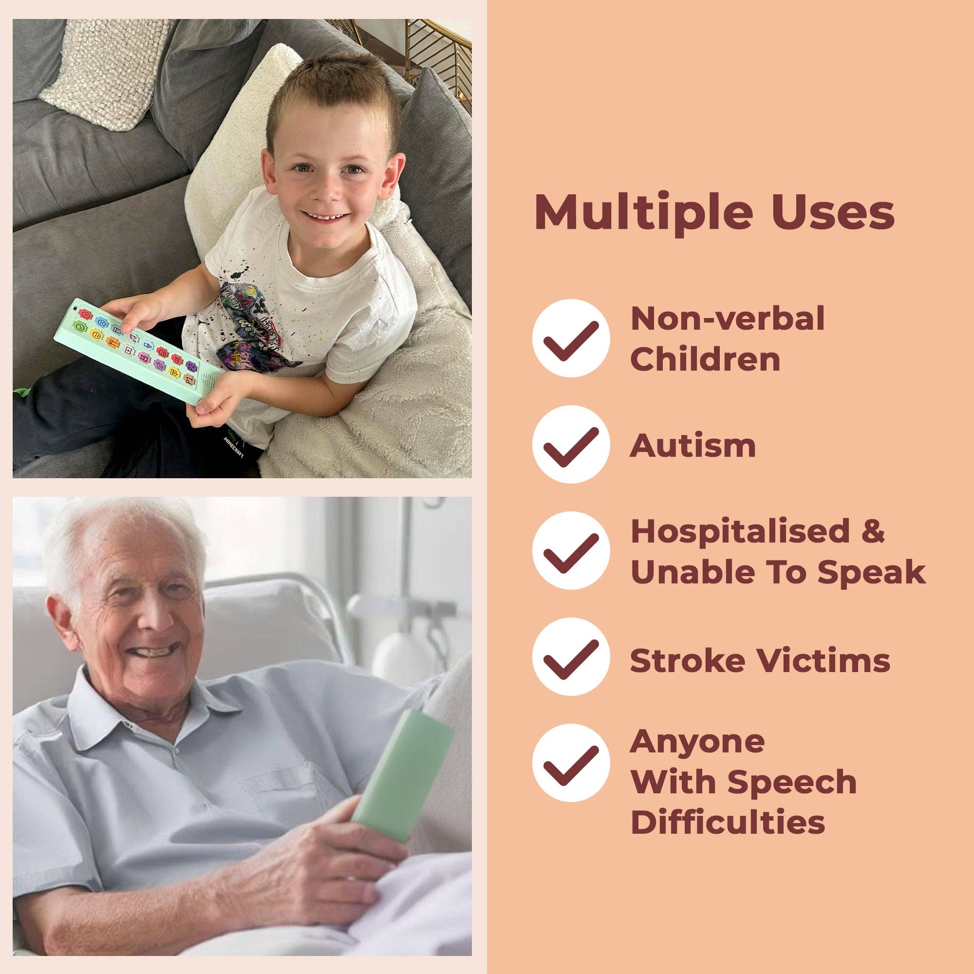 LoveHugs – wholesale Audio story – Child – AAC Communication Device For Speech Therapy, Non Verbal Autism & Stroke Rehab5