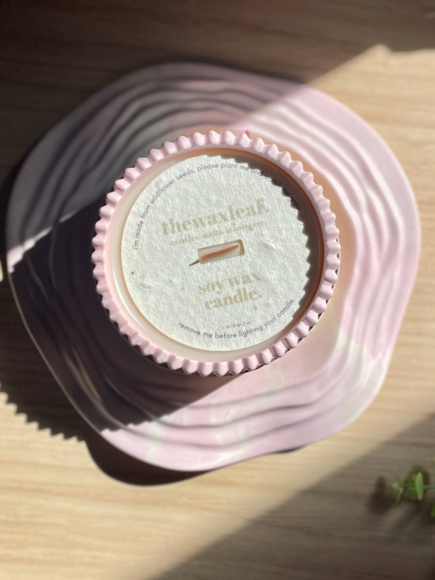 The Wax Leaf Candle Co - Wholesale Jar/Filled Candle - Pink Lemonade Bright Soy Candle / Raspberry & Lemon Scented1