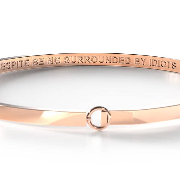 Be. Bangles - Wholesale Bangle bracelet - Nevertheless She Persisted (Despite Being Surrounded By Idiots) - SECRET BANG2