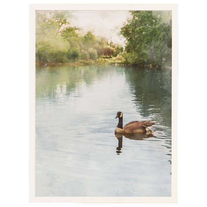 Sincere Surroundings - Wholesale Art Print - Goose Lake Scene - Thin Frame Rectangle