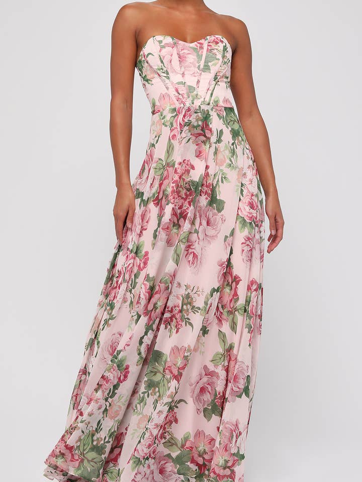 Vivian Corset Maxi Dress for wholesale by Lulus