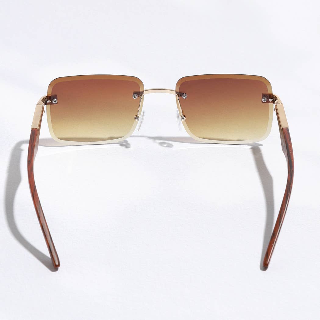 12 COULEURS ASSORTIES Lunettes de soleil décoratives en strass à verres carrés sans cadre en vente sur Faire9