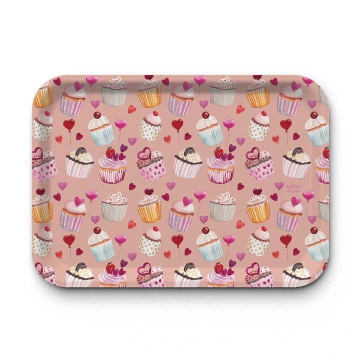 Bandeja rectangular Kraft - De amor y magdalenas para venta al por mayor de Hirondelle & Cie