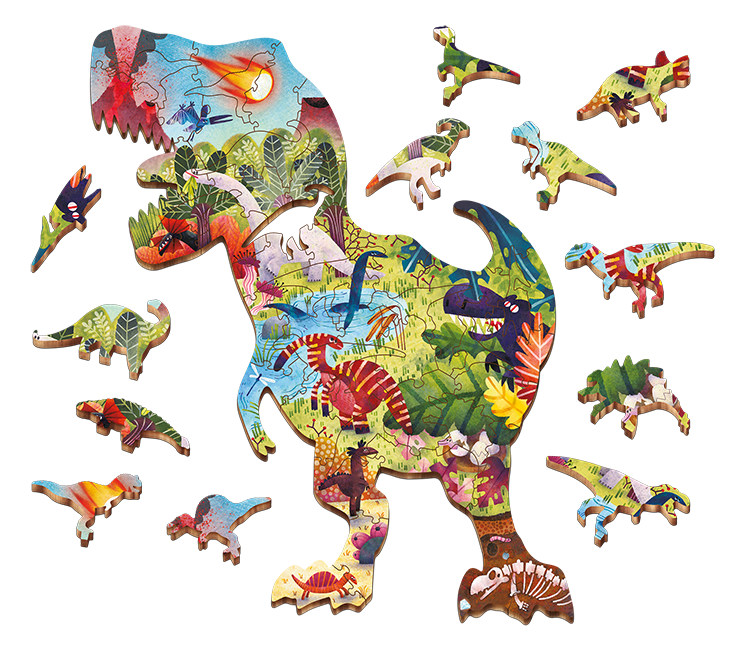 Educational srl - Wholesale Puzzle - Kids - Woody 48 Piece Puzzle - Dinosaurs1