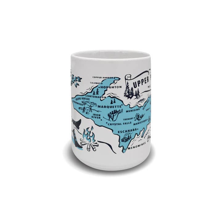 Peninsulas - Wholesale Coffee Mug - Upper Peninsula Ceramic Mug1