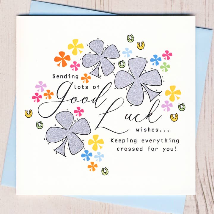 Good Luck Card for wholesale by Eggbert & Daisy
