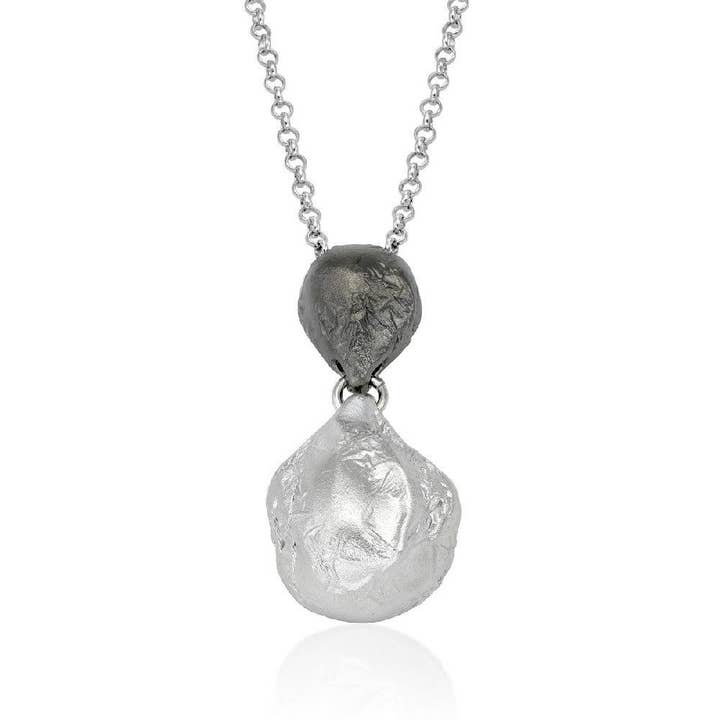 Argent Basic - Wholesale Pendant/Charm Necklace - BICOLOR MAGMA PENDANT1