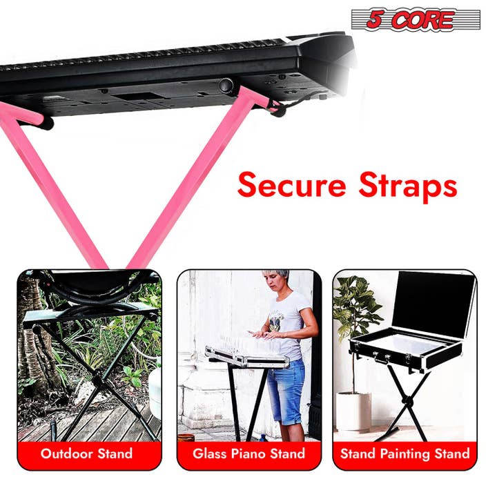 K Cube Inc - Wholesale Music Accessory - 5 Core Keyboard Stand Adjustable Key Board Pianos Holder5