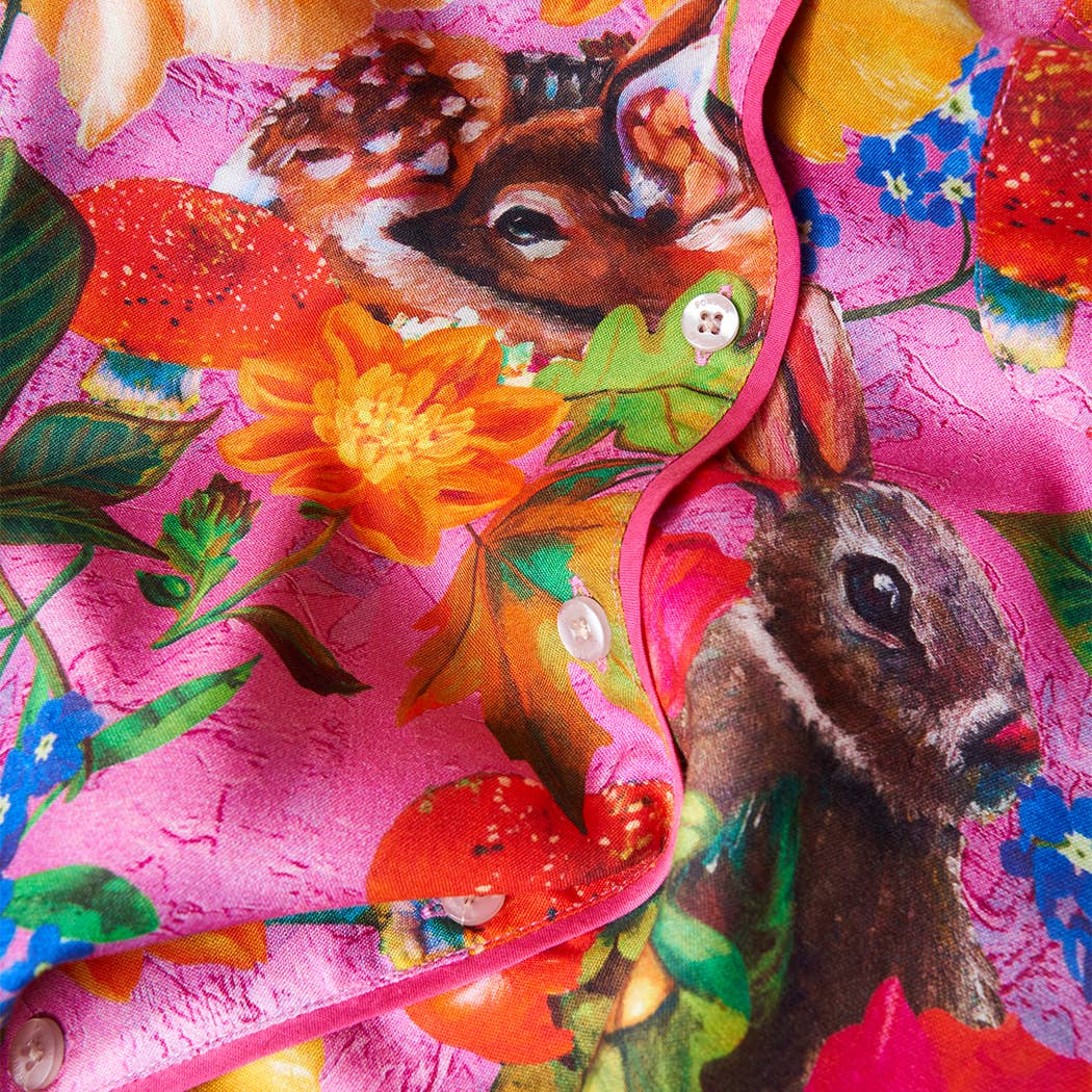 Powder Design inc - US - Wholesale Sleepwear Set - Women's - Super Soft Lilac Whimsical Woodland Pyjamas - Small4