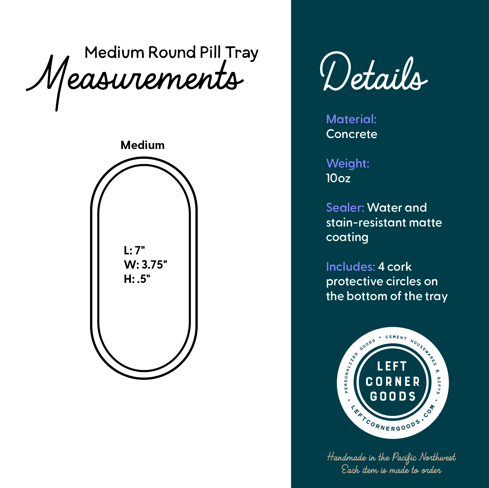 Left Corner Goods - Wholesale Decorative Tray - Gypsum Cement Oval Tray | candle tray | trinket tray modern9