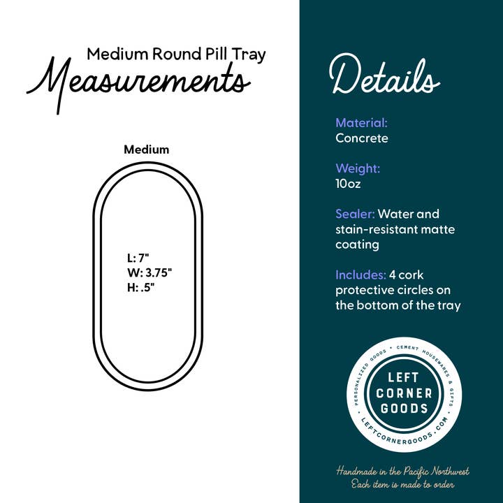 Left Corner Goods - Wholesale Decorative Tray - Gypsum Cement Oval Tray | candle tray | trinket tray modern9