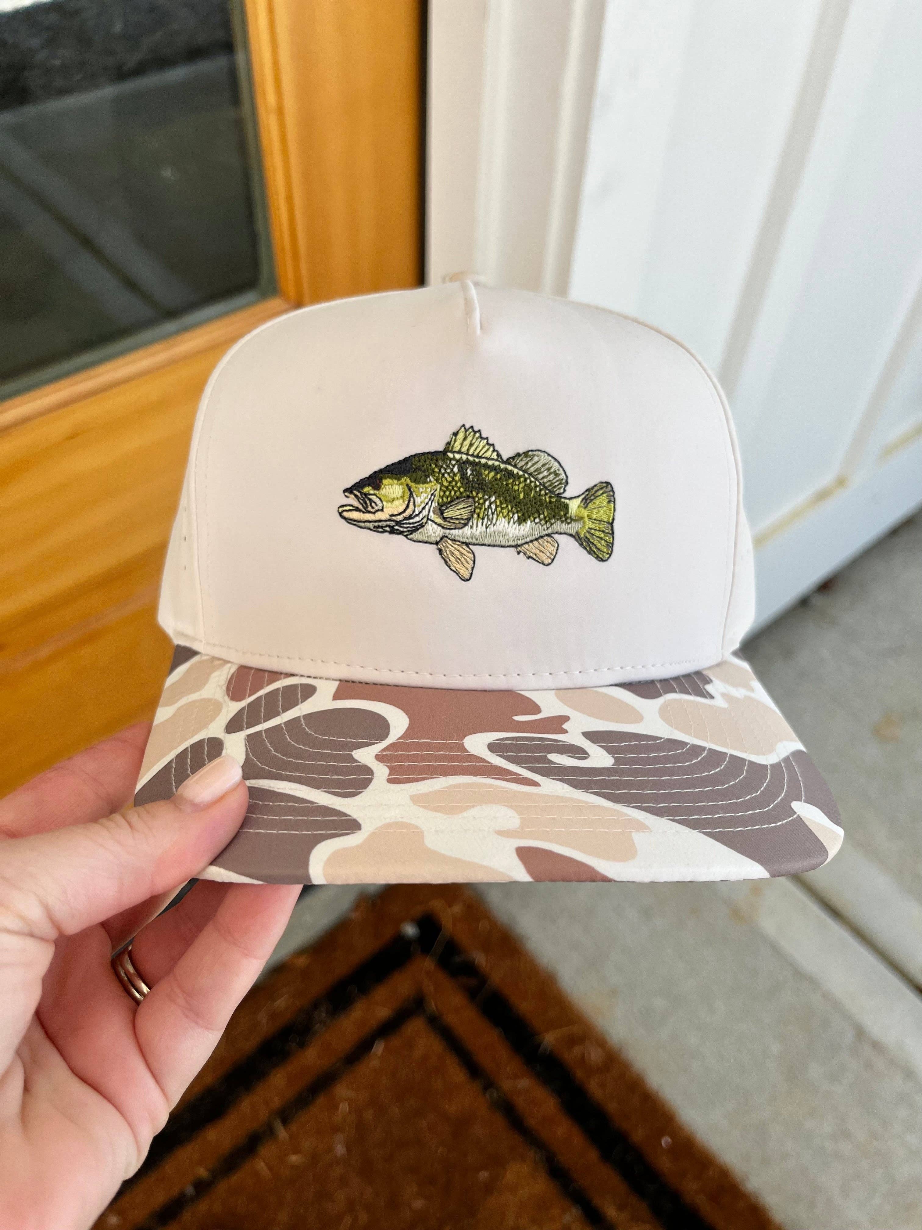 Happy By Rachel, LLC - Wholesale Baseball Cap - Unisex - Fish - Outdoor Embroidered Camo Hat0