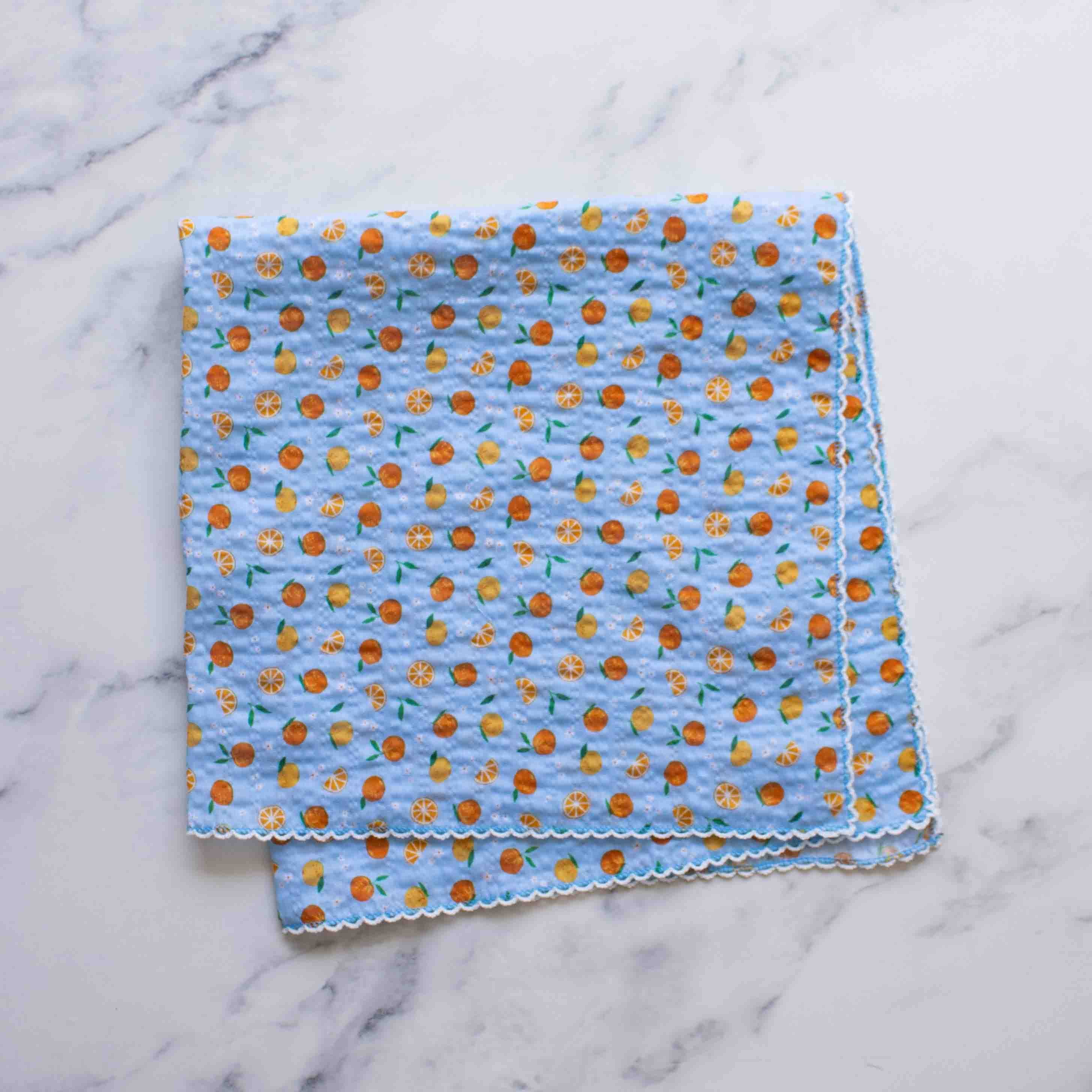 Tiepology – Engroshandel Tørklæde - Dame – Orange Sorbet Bomuldstørklæde0