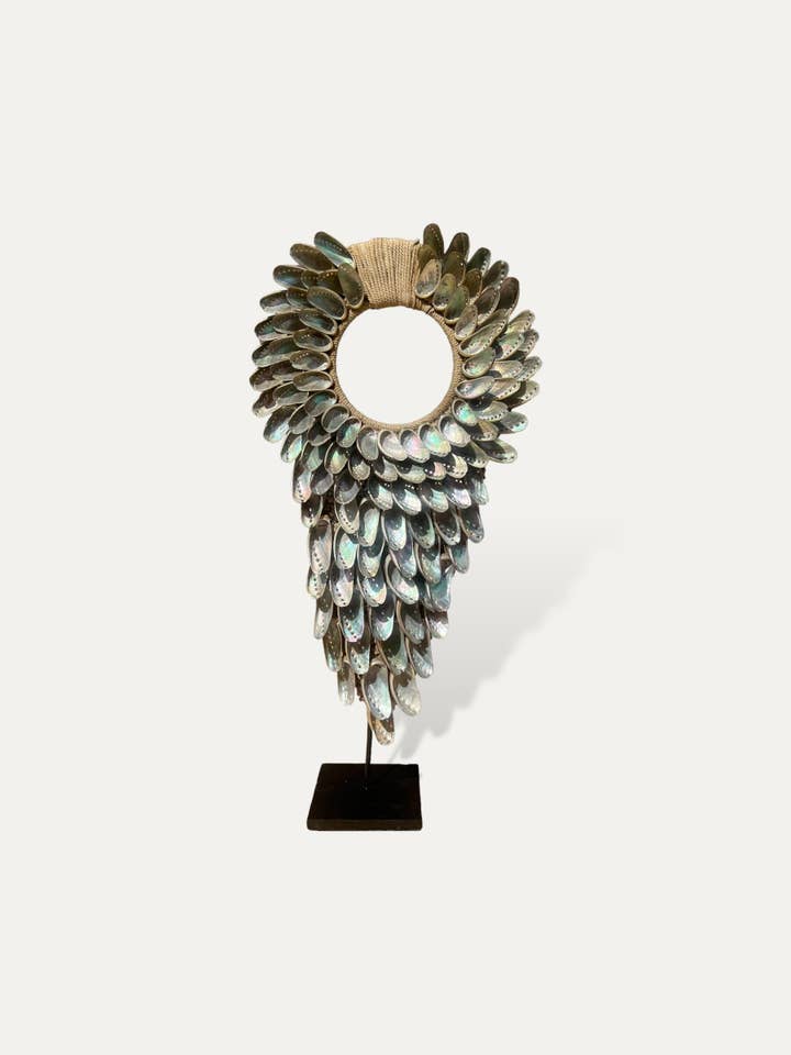 Colar Grande de Conchas - O Grande Colar Kerang por atacado de Cokoha