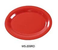 Yanco - Wholesale Platter - 9 1/2" X 7 1/4" OVAL PLATTER ORANGE RED0