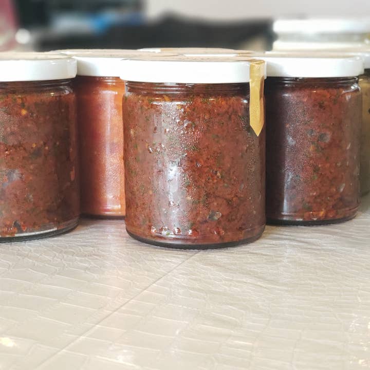 Red Pesto 9 oz. for wholesale by Groundup Artisan Dips