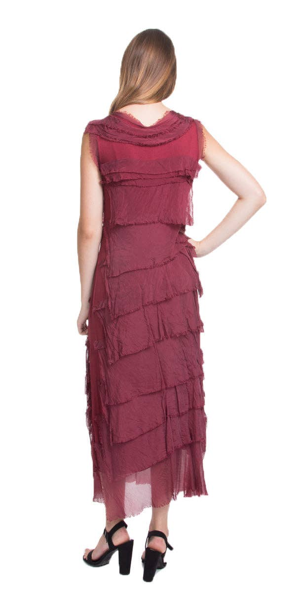 Gigi Moda - Wholesale Dress - Women's - Full Length Ruffle Dress42