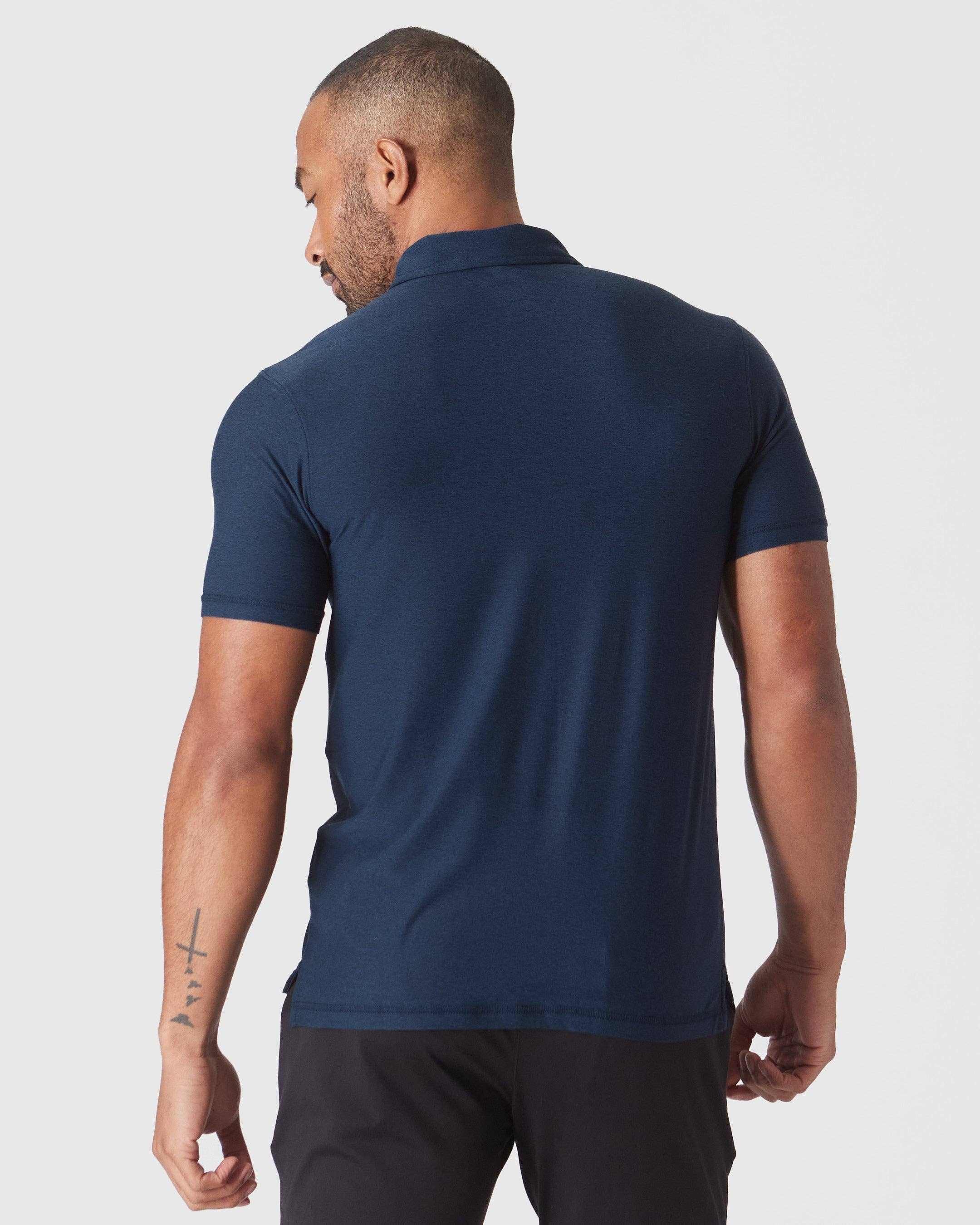 True Classic - Wholesale Polo - Men's - Dark Heather Cadet Active Polo 2.02
