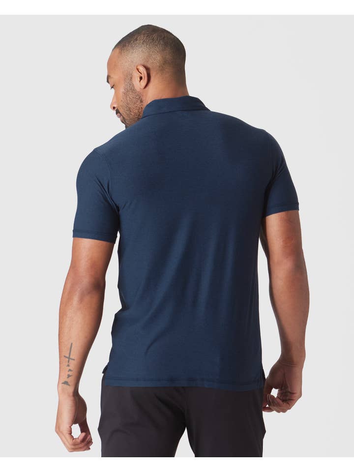 True Classic - Wholesale Polo - Men's - Dark Heather Cadet Active Polo 2.02