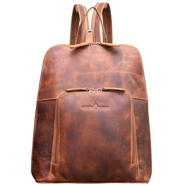 Sac à dos en cuir pour femmes Anja, petit sac urbain moderne pour filles pour la vente par Greenwood