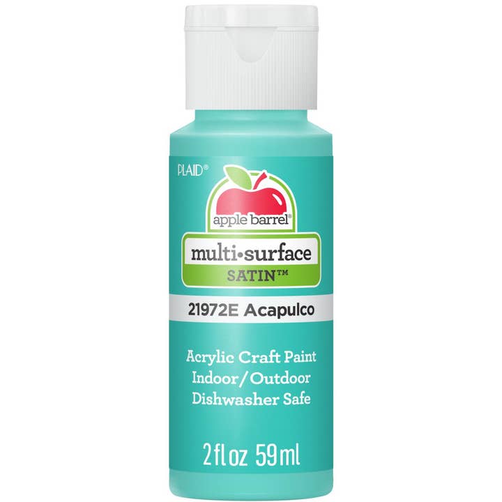 Plaid Crafts - Wholesale Acrylic Paint - Apple Barrel ® Multi-Surface Satin Acrylic Paint - 2 oz30