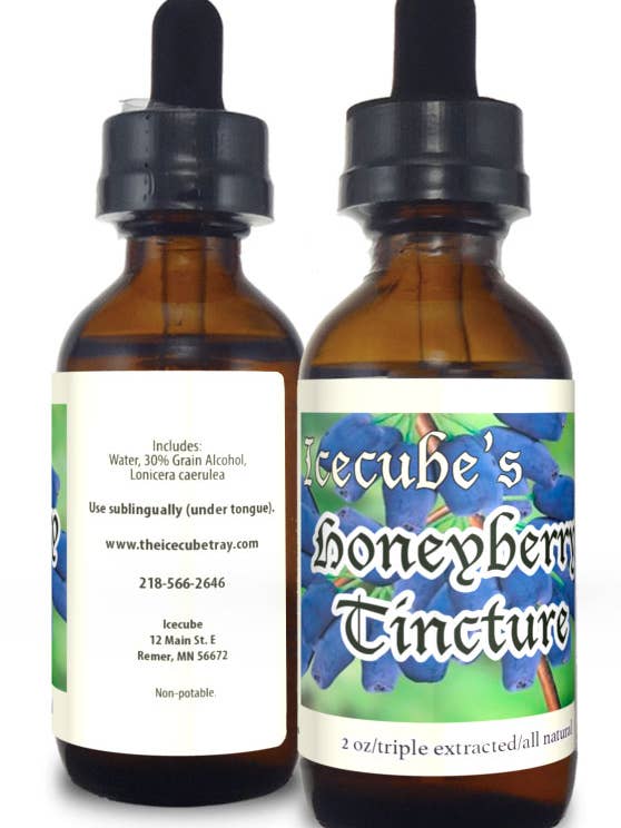 Icecube Urter Honeyberry Tinktur for engroshandel hos Icecube Herbals LLC
