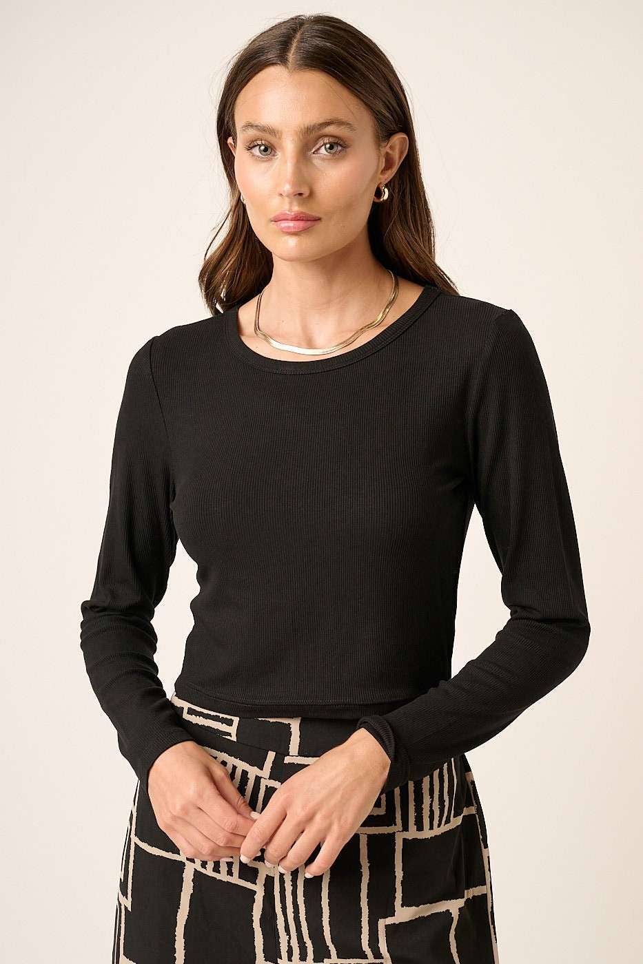 mittoshop - Wholesale Knit Top - Women's - BASIC CROP LONG SLEEVE KNIT TOP14