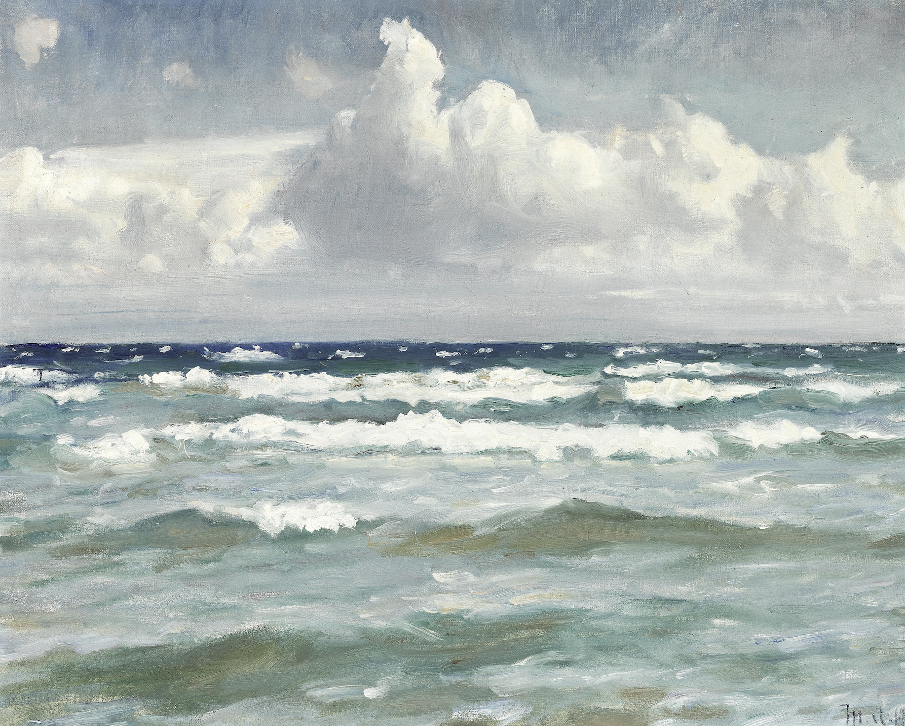 Sea to Skye - Wholesale Art Print - Waves at Sea Antique Art Print 1