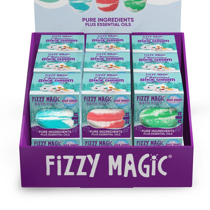 Kids Bath Bombs with Surprise Christmas Charms – Jibbitz for wholesale by Purposeful Bliss - Fizzy Magic