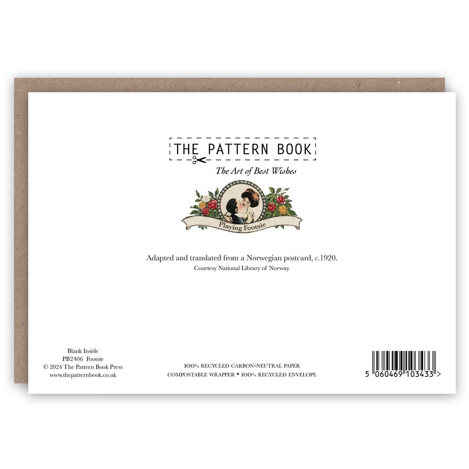 The Pattern Book - Wholesale Love Card - Footsie1