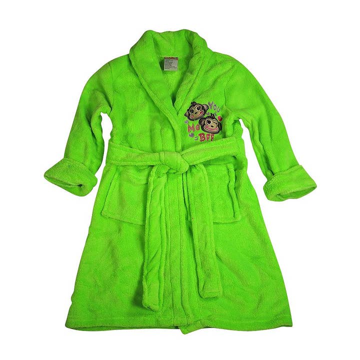 Sweet n Sassy Girl's Plush Bathrobe 36643 Lime for wholesale by Eastern Off Price