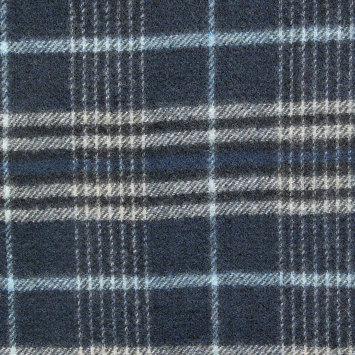 Collections by Fame Accessories – Cachecol - Mulher por atacado – Lenço oblongo listrado xadrez de padrão duplo2