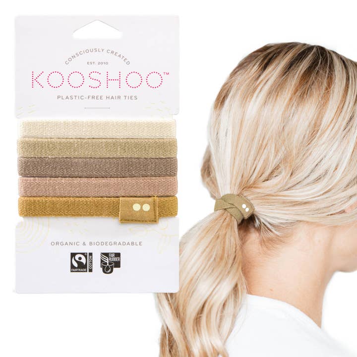 Plastic-free Biodegradable Hair Ties - Blond and other Purchase Wholesale biodegradable plastic. Free Returns & Net 60 Terms on Faire trending on Faire.