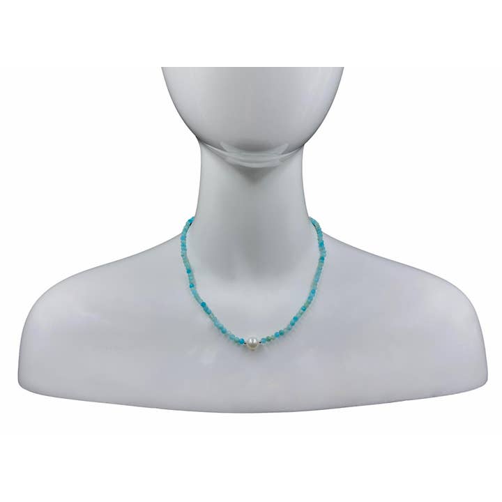 IST Jewelry - Wholesale Beaded/Pearl Necklace - Gemstones and Cultured Pearl Collar Necklace2