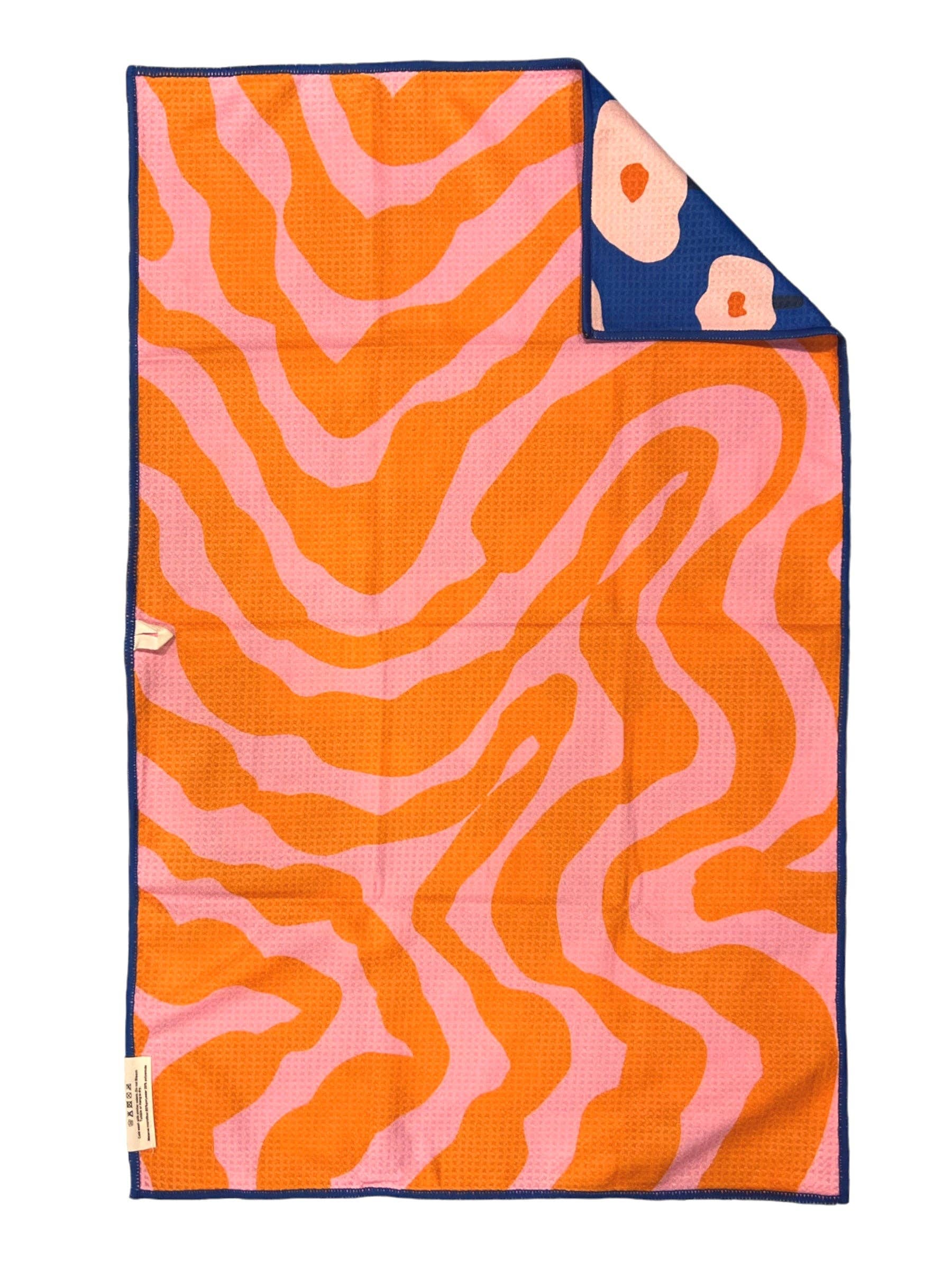 Blauw/Roze/Oranje Fidget: Omkeerbare Handdoek voor groothandel op Faire2