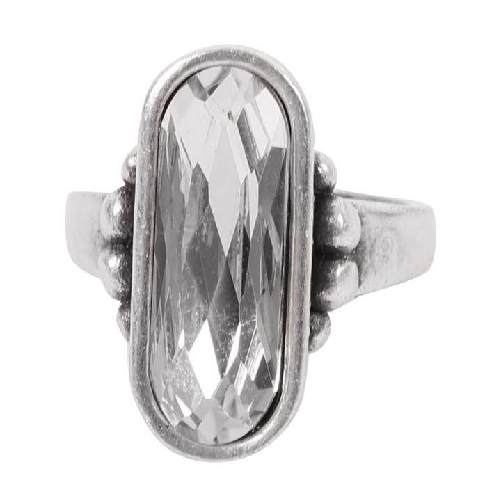 Bague Styx - Cristal clair pour la vente par Avance