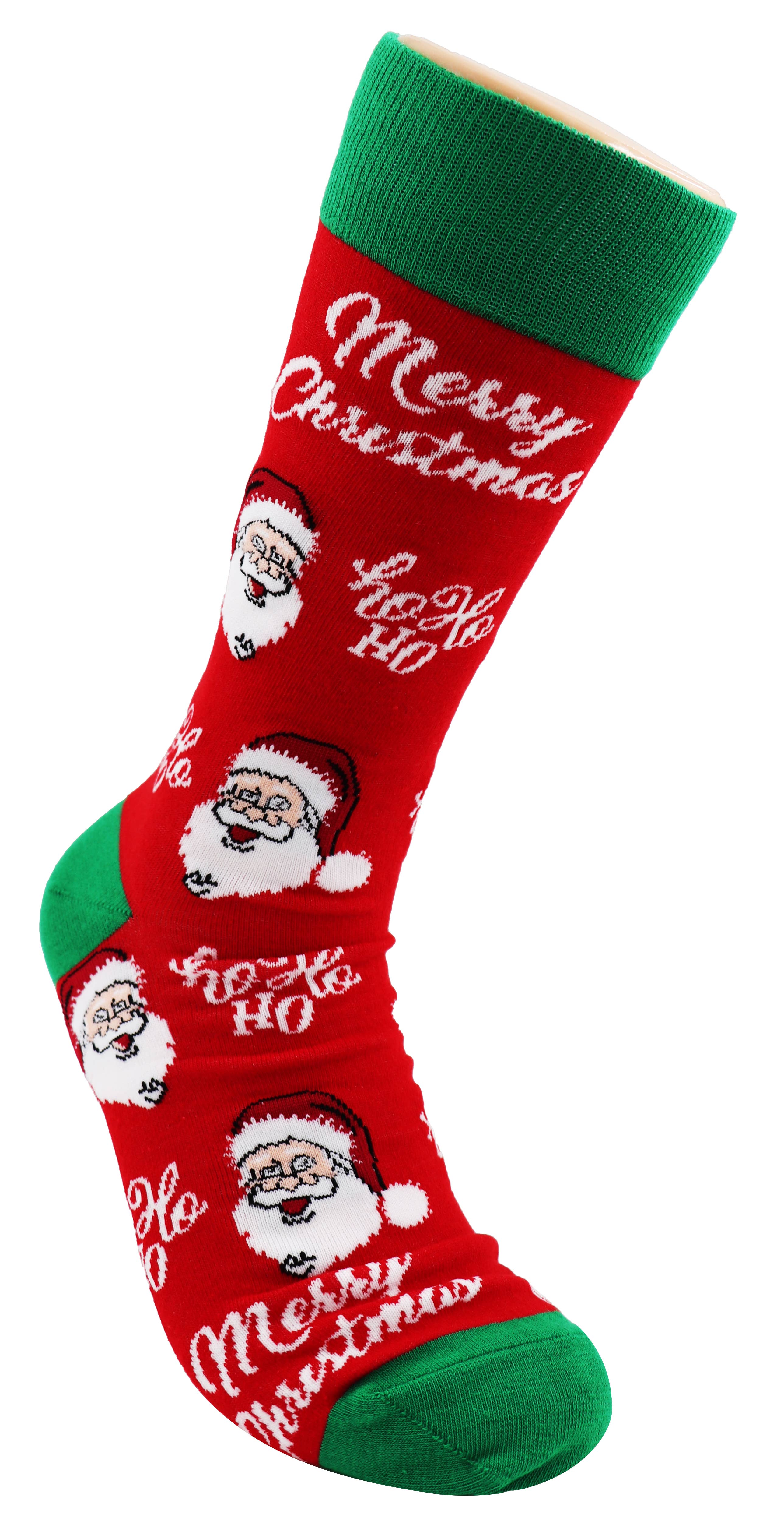 SoXcellent - Vente Chaussettes – unisexe - Chaussettes fantaisie unisexes Merry Christmas Santa Claus Hohoho11