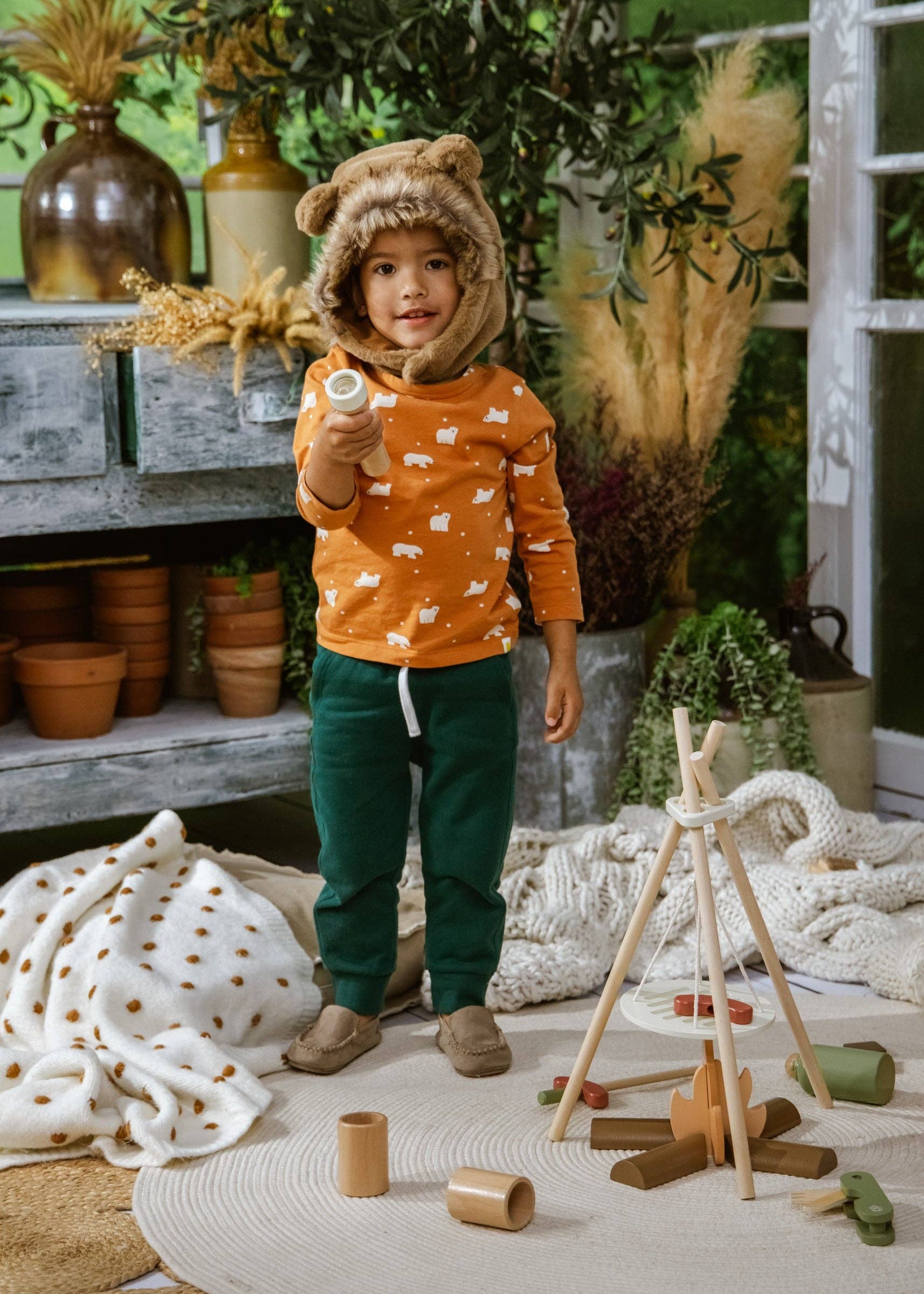 Coco Village – wholesale Toy set – Kids – Wooden Camping Playset9