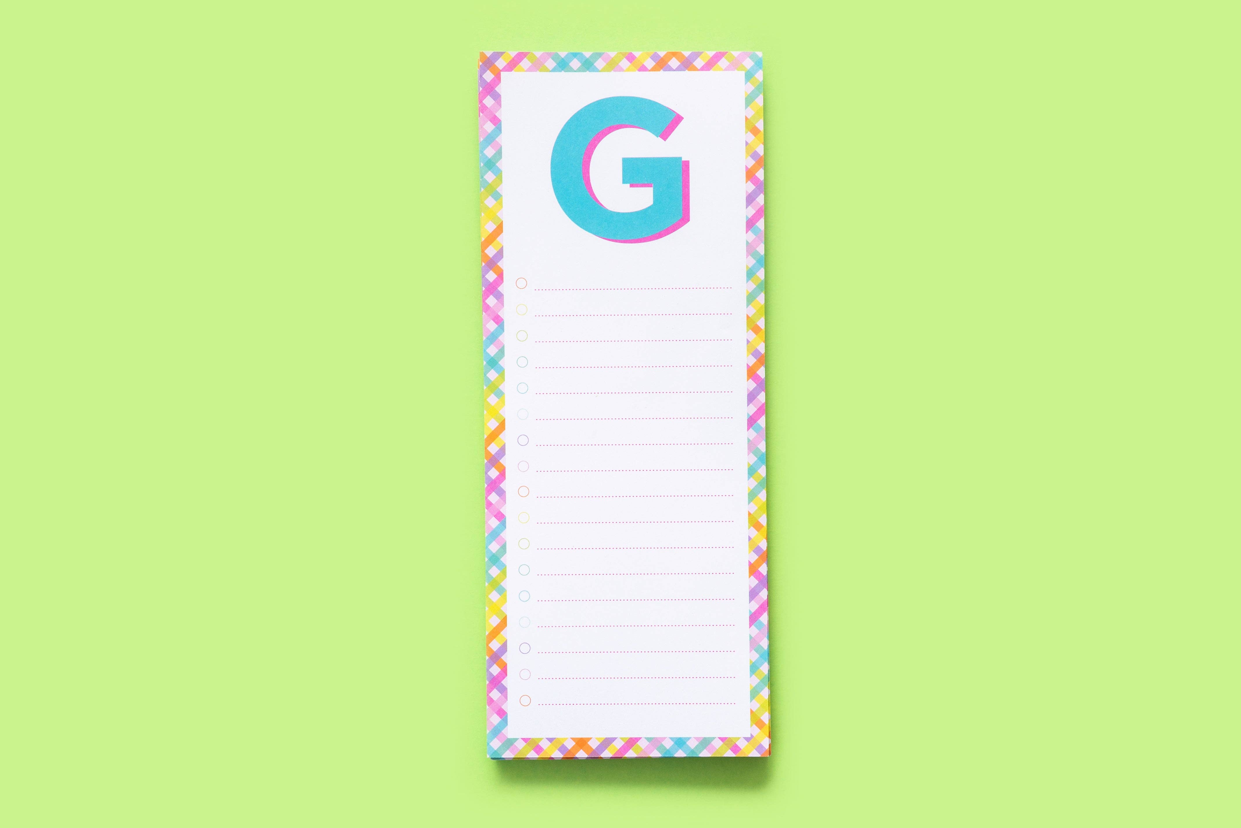 Taylor Elliott Designs - Vente Blocs-notes - Blocs de lettres A-Z - Chaque - Min. 4 (LP-A-Z)7