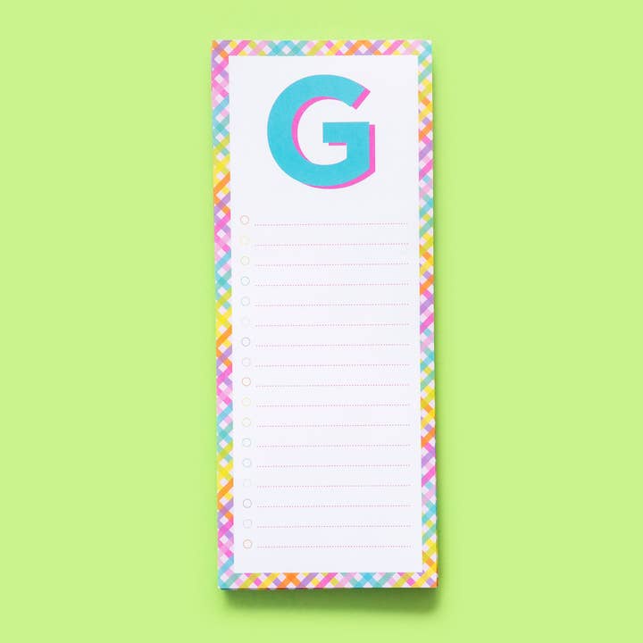 Taylor Elliott Designs - Vente Blocs-notes - Blocs de lettres A-Z - Chaque - Min. 4 (LP-A-Z)7